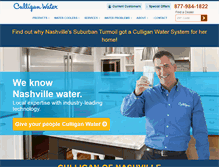 Tablet Screenshot of culliganofnashville.com